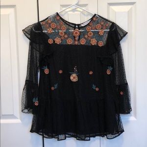 Embroidered brand new! Zara blouse